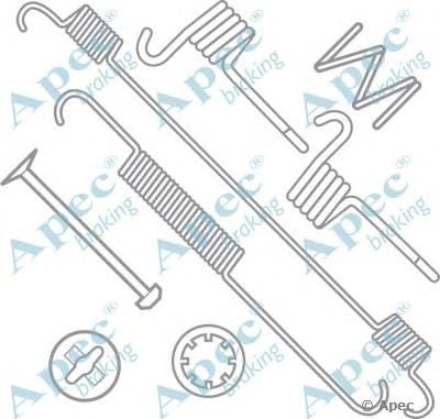 APEC BRAKING kit715 -  Комплектующие, тормозная колодка